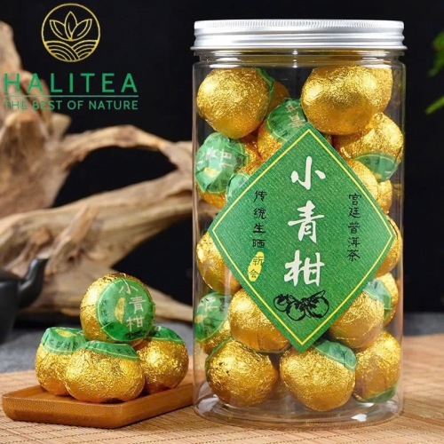 Trà Phổ Nhĩ Quýt - Tiểu Thanh Cam Hũ Pet Nhựa 250gr