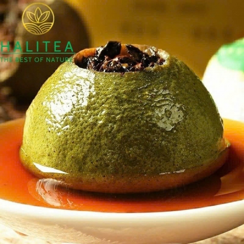 Trà Phổ Nhĩ Chín Tiểu Thanh Cam (小青柑普洱) – Hộp Thiếc 100g