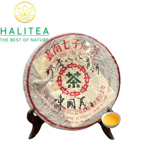 Trà Phổ Nhĩ Sống 7542 Năm 1998 Phong Cách 88 Thanh Bính Trần Quốc Nghĩa 357g.