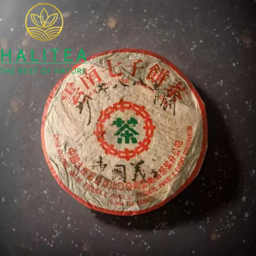 Trà Phổ Nhĩ Sống 7542 Năm 1998 Phong Cách 88 Thanh Bính Trần Quốc Nghĩa 357g.