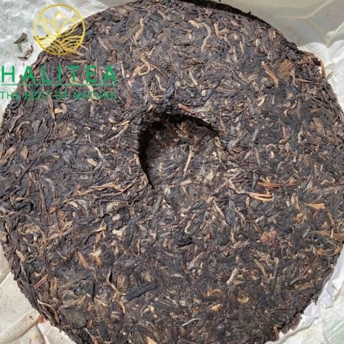 Trà Phổ Nhĩ Sống (Ba Jiao Ting) 0840 Bát Giác Đình Lê Minh 2008 – Bánh 357g