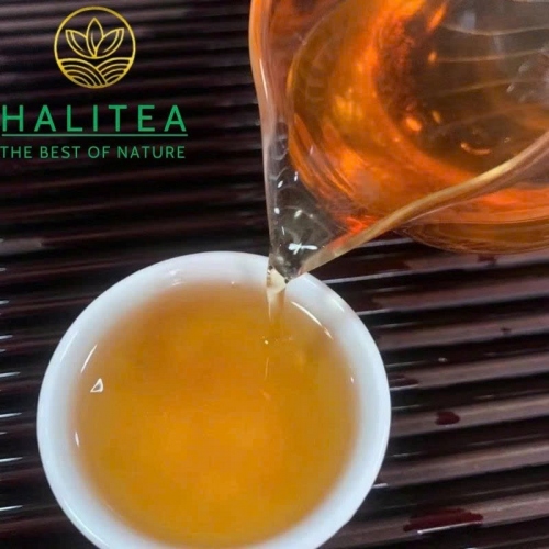 Trà Phổ Nhĩ Sống (Ba Jiao Ting) 0840 Bát Giác Đình Lê Minh 2008 – Bánh 357g
