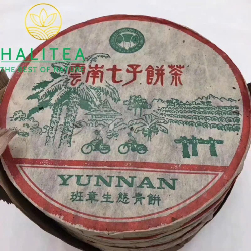 Trà Phổ Nhĩ Sống Ban Chương Sinh Thái 2004 – Thiết Bính Thất Tử 357g