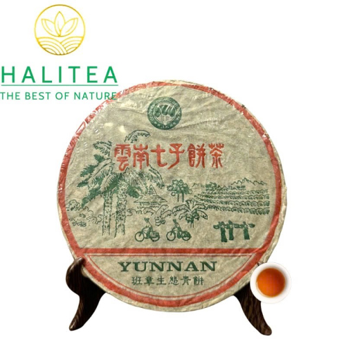 Trà Phổ Nhĩ Sống Ban Chương Sinh Thái 2004 – Thiết Bính Thất Tử 357g