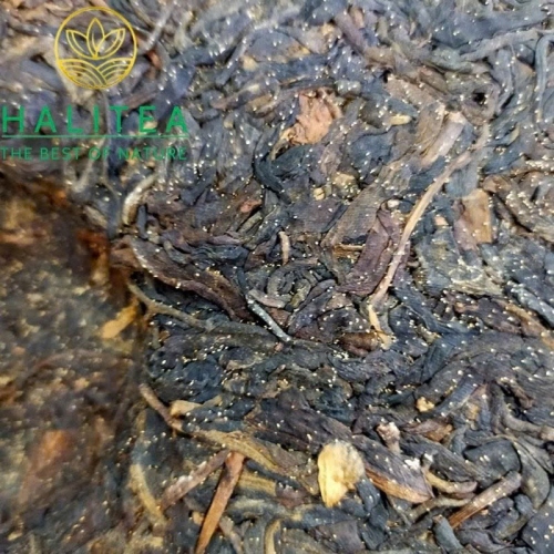 Trà Phổ Nhĩ Sống Cổ Kim Hoa Trung Trà (Zhongcha) 1988 Côn Minh 357g