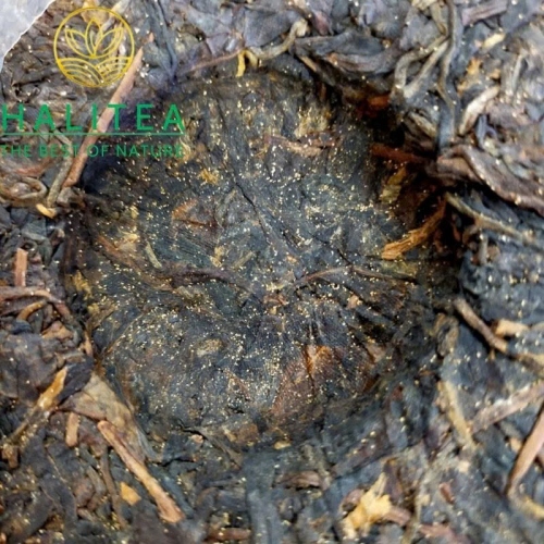 Trà Phổ Nhĩ Sống Cổ Kim Hoa Trung Trà (Zhongcha) 1988 Côn Minh 357g