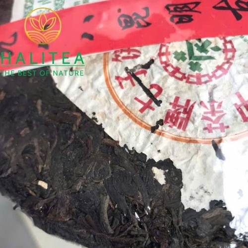 Trà Phổ Nhĩ Sống Cổ Kim Hoa Trung Trà (Zhongcha) 1988 Côn Minh 357g