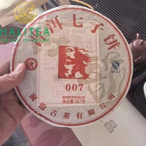 Trà Phổ Nhĩ Sống Cổ Lan Thương 007 (Lancang Gucha) Cảnh Mại Sơn 2013 – Bánh 357g