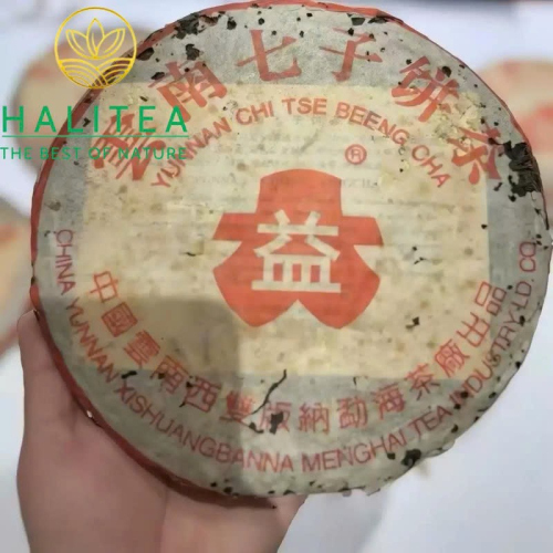 Trà Phổ Nhĩ Sống Đại Ích 7542 Hồng Đại Ích 2003 – Mãnh Hải 357g