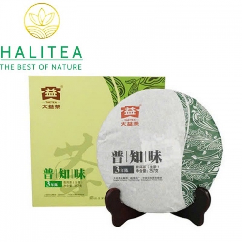 Trà Phổ Nhĩ Sống Đại Ích (Dayi – TAETEA) 2023 - Hộp Quà Tặng Bánh 357g