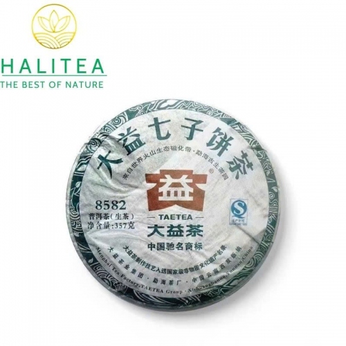 Trà Phổ Nhĩ Sống Đại Ích TAETEA 2013 Số Hiệu 8582 - Bánh 357g