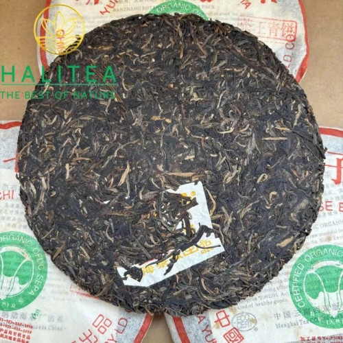 Trà Phổ Nhĩ Sống Đại Ích Trà Vương Thanh Bính 2002 – Mãnh Hải 357g