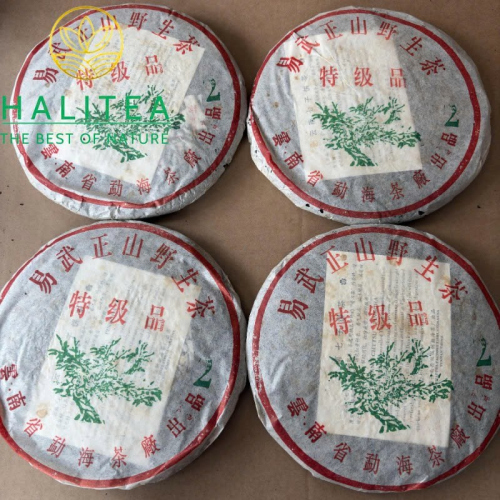 Trà Phổ Nhĩ Sống Dịch Vũ Chính Sơn 2003 – Lục Đại Thụ Đại 2 Đặc Cấp 357gr