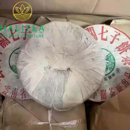 Trà Phổ Nhĩ Sống Hạ Quan Tùng Hạc 2004 – Tùng Hạc Thiết Bính 357g