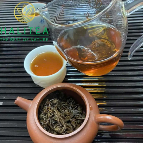 Trà Phổ Nhĩ Sống Hạ Quan Tùng Hạc 2004 – Tùng Hạc Thiết Bính 357g