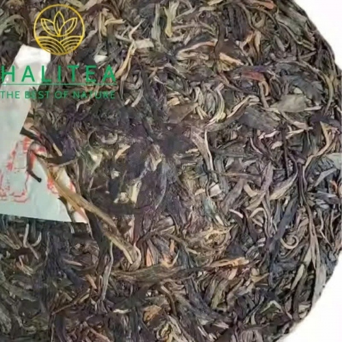 Trà Phổ Nhĩ Sống Hiệu Con Tượng 2003 – Hãng Trà Trần Khoan Ký Sài Gòn Chợ Lớn – Bánh 357g