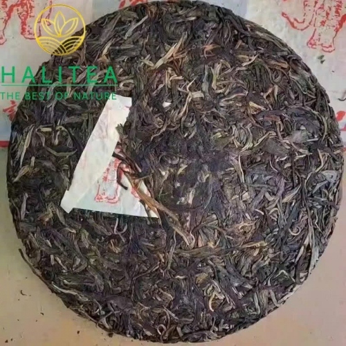 Trà Phổ Nhĩ Sống Hiệu Con Tượng 2003 – Hãng Trà Trần Khoan Ký Sài Gòn Chợ Lớn – Bánh 357g