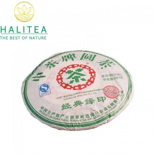 Trà Phổ Nhĩ Sống Hiệu Trung Trà Dòng Ấn Xanh Cổ Điển 2007