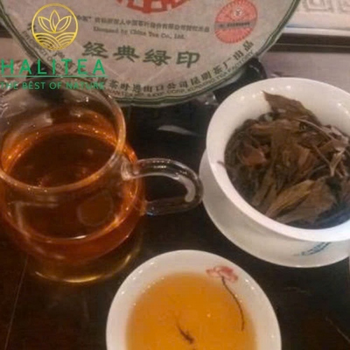 Trà Phổ Nhĩ Sống Hiệu Trung Trà Dòng Ấn Xanh Cổ Điển 2007