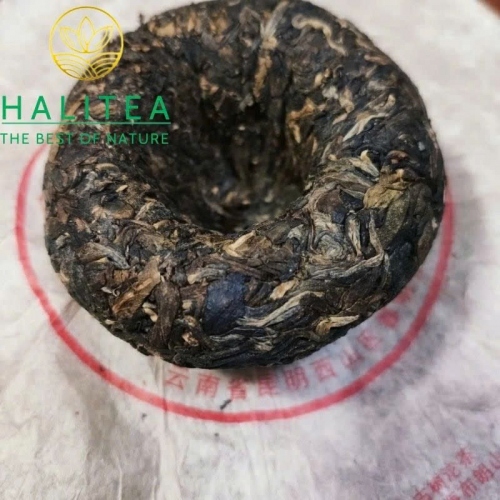 Trà Phổ Nhĩ Sống Hữu Cơ Kim Giải Cổ Thụ Ban Chương 2003 – Bánh 100g