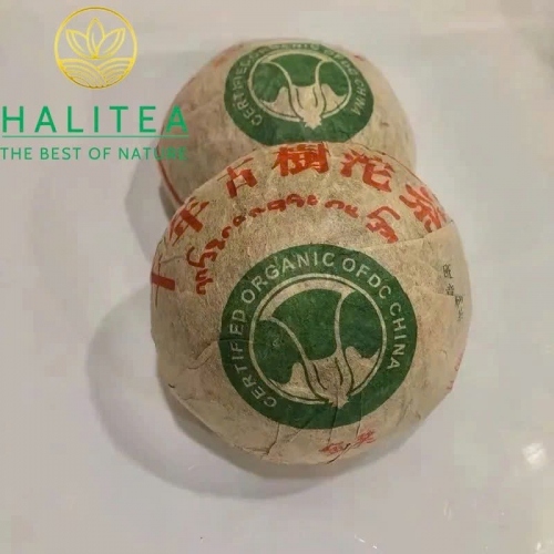 Trà Phổ Nhĩ Sống Hữu Cơ Kim Giải Cổ Thụ Ban Chương 2003 – Bánh 100g