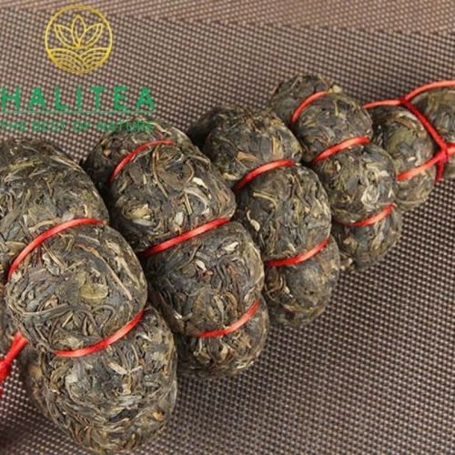 Trà Phổ Nhĩ Sống Kim Qua Cống Trà – Kim Tháp Cát Tường 1kg