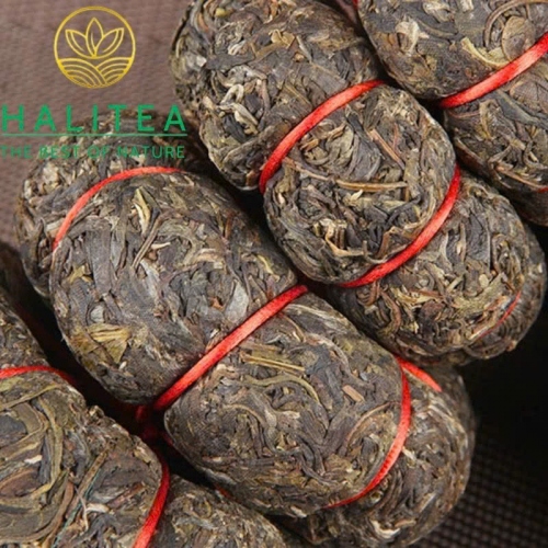 Trà Phổ Nhĩ Sống Kim Qua Cống Trà – Kim Tháp Cát Tường 1kg
