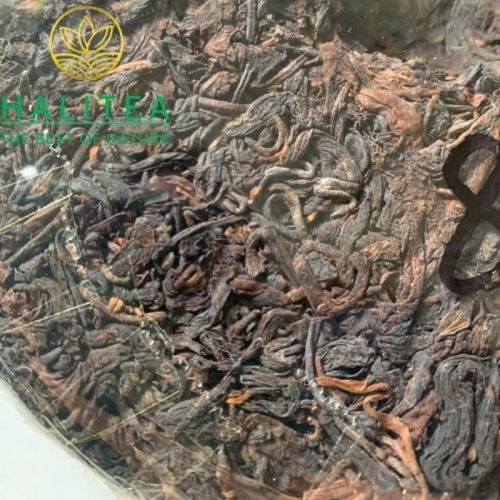 Trà Phổ Nhĩ Sống Lam Tiêu (Song Pin Hao - Blue Label) 1930s Trung Hoa Dân Quốc - Bánh 357g