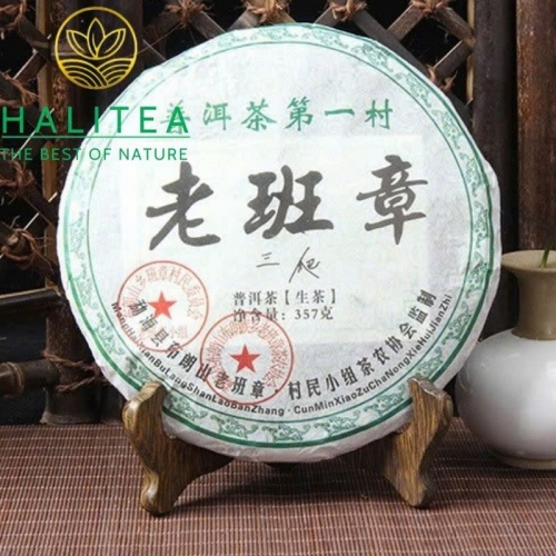 Trà Phổ Nhĩ Sống Lão Ban Chương San Pa 2008 – Bánh 357g
