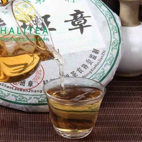 Trà Phổ Nhĩ Sống Lão Ban Chương San Pa 2008 – Bánh 357g