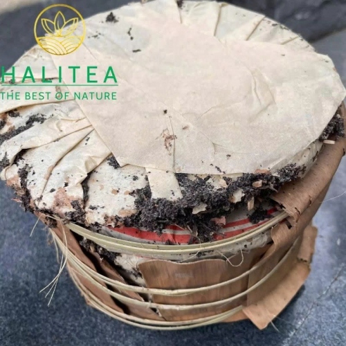 Trà Phổ Nhĩ Sống Long Mã Đồng Khánh 1970s – Bánh 357g