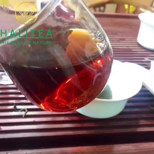 Trà Phổ Nhĩ Sống Long Mã Đồng Khánh 1970s – Bánh 357g
