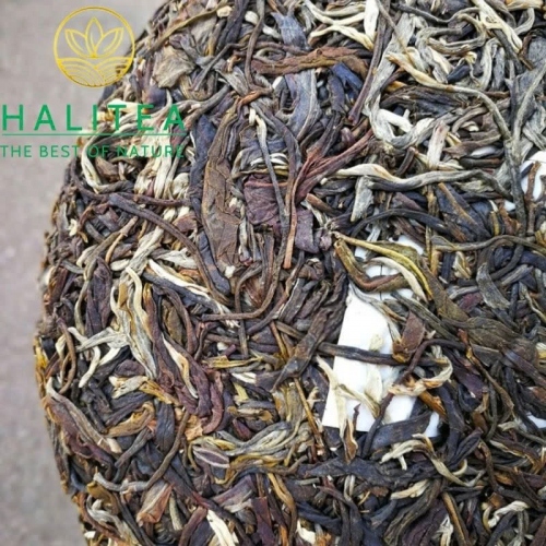 Trà Phổ Nhĩ Sống (Long Yuan Hao) Long Nguyên Hào 2018 – Bánh 380g