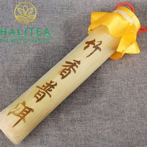 Trà Phổ Nhĩ Sống Ống Tre 2017 Mộc Chỉ Cổ Thụ Mãnh Hải - Ống 500g