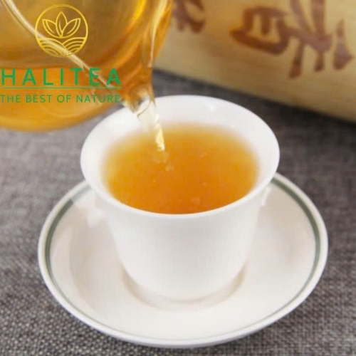 Trà Phổ Nhĩ Sống Ống Tre 2017 Mộc Chỉ Cổ Thụ Mãnh Hải - Ống 500g