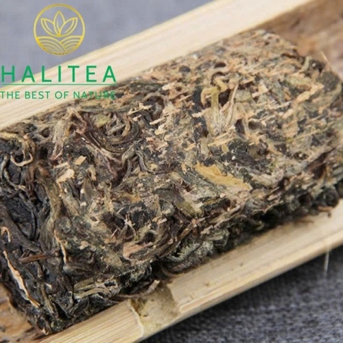 Trà Phổ Nhĩ Sống Ống Tre 2017 Mộc Chỉ Cổ Thụ Mãnh Hải - Ống 500g