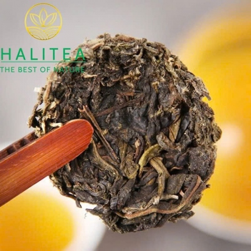 Trà Phổ Nhĩ Sống Ống Tre 2017 Mộc Chỉ Cổ Thụ Mãnh Hải - Ống 500g