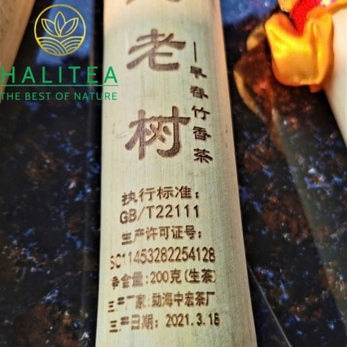 Trà Phổ Nhĩ Sống Ống Tre Cảnh Mại (Jingmai) Năm 2021 – Ống 200g