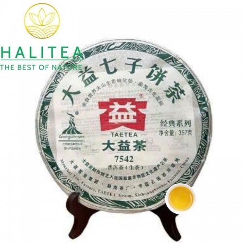 Trà Phổ Nhĩ Sống TAETEA Đại Ích (Dayi – 7542) 2010 – Bánh 357gr