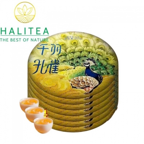 Trà Phổ Nhĩ Sống Thiên Vũ Khổng Tước Tây Song Bản Nạp – Bánh 357g