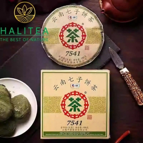 Trà Phổ Nhĩ Sống Trung Trà 7541 (Zhongcha) 2025 – Bánh 150gr