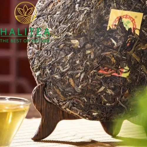 Trà Phổ Nhĩ Sống Trung Trà 7861 (Zhongcha) 2024 Bản Kinh Điển Mãnh Hải – Bánh 357g