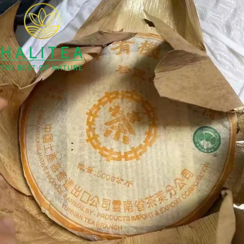 Trà Phổ Nhĩ Sống Trung Trà Ban Chương Hữu Cơ Sinh Thái 2003 – Đại Bạch Thái 357g