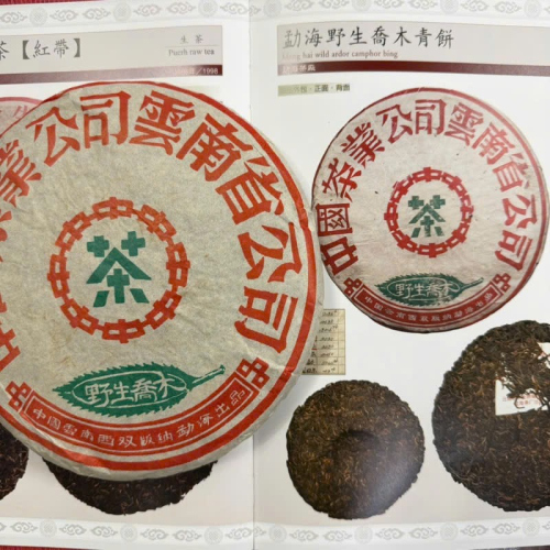 Trà Phổ Nhĩ Sống Trung Trà Dã Sinh Kiều Mộc Mãnh Hải 1998 – Lục Ấn 357g