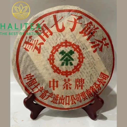 Trà Phổ Nhĩ Sống Trung Trà Lục Ấn 2003 – Bánh Trà Cổ Vân Nam 357g