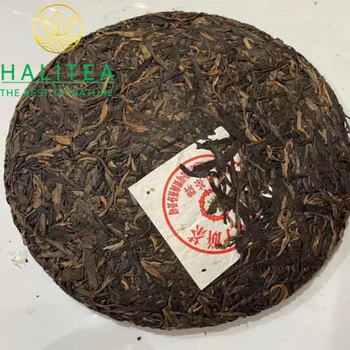 Trà Phổ Nhĩ Sống Trung Trà Lục Ấn 2003 – Bánh Trà Cổ Vân Nam 357g