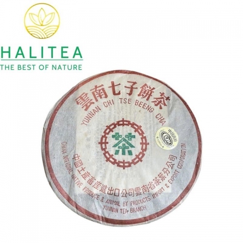 Trà Phổ Nhĩ Sống Trung Trà Lục Ấn 7262 Năm 2003 - Bánh 357g