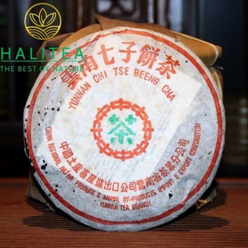 Trà Phổ Nhĩ Sống Trung Trà Lục Ấn 7262 Năm 2003 - Bánh 357g