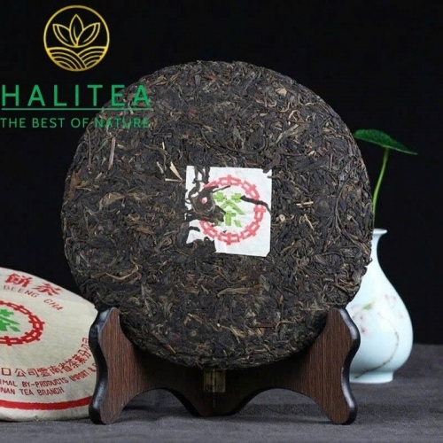 Trà Phổ Nhĩ Sống Trung Trà Lục Ấn 7262 Năm 2003 - Bánh 357g