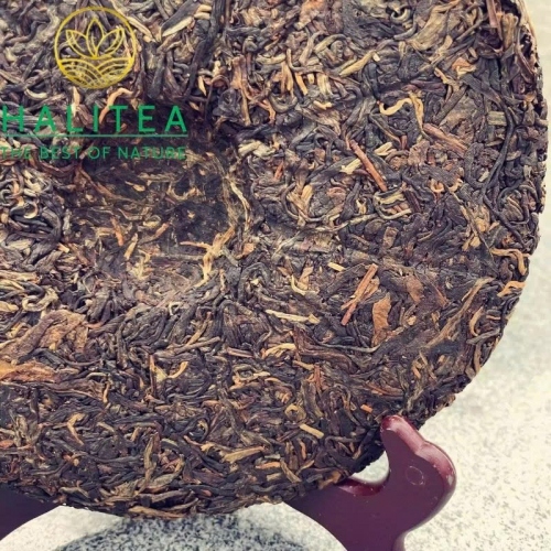 Trà Phổ Nhĩ Sống Trung Trà Lục ấn1992 (Zhongcha) Cửu Nhị – Bánh 357g